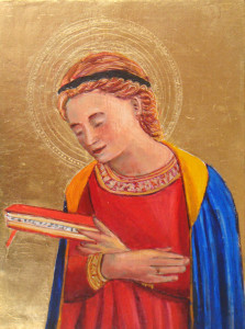 Virgin Mary Annunciate by WimdeGoede after Fra Angelico, 1433